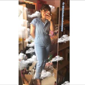 Fashion brand company Women's Blue Jumpsuit